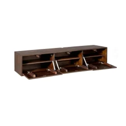 Furndea Industriele Kasten|Tv Meubels|Zwevend Tv meubel Melanie Walnoot 160cm