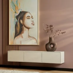 Furndea Industriele Kasten|Tv Meubels|Zwevend Tv meubel Melanie Zand 160cm